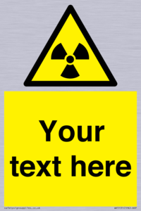 Custom Radioactive Material Sign